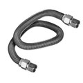 Flextron Gas Line Hose 5/8'' O.D. x 72'' Length with 1/2" FIP Fittings, Stainless Steel Flexible Connector FTGC-SS12-72B
